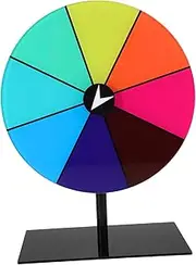 Toddmomy Interactive Prize Wheel for Boys and Girls 8 Slot Rotating Wheel for Contests for Home and Garden Events