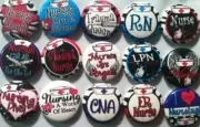 Nurse Saying Flatback Buttons, Crafts Cabachons Hairbows Pinbacks
