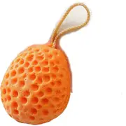 Honeycomb Bath Ball, Soft Bath Ball, Foaming Scrub Bath Sponge(Orange)