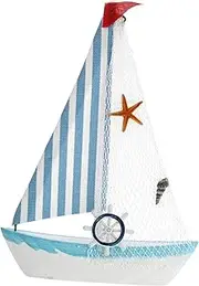 Yardenfun 1pc Sailboat Craft Model Chic Mediterranean Ship Decor for Home Elegant Decor Ornament