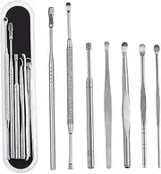 ERINGOGO 7Pcs Stainless Steel Wax Remover Tool Set Durable Scoop for Safe Wax Removal for Home and Use