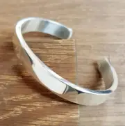 Silver Men's Cuff Bangle Heavy 925 Solid Silver Adjustable Bangle's For Men's
