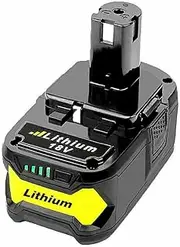 6.0 Ah Compatible for Ryobi One+ Plus P108 Battery RB18L50 P104 P780 RB18L40