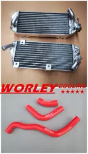 VIC-Aluminum Radiator & Hose for SUZUKI DRZ400S DRZ400SM 2000-2008 01 02 03 RED