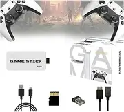 4K MovieHub Game Stick Pro, M15 Retro Games Console, with 42000 Games, Retro Video Game Stick, Dual System, 2.4G HDMI Output, Two Players Box, Plug Play Emulator (128GB,42000Games)