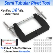 Semi Tubular Rivet Tool For 1/8" Semitubular Rivets,Vent Window Fixed,Fixt Dies