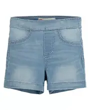 Girls' Levi's $28 Light Blue Denim Pull-On Shorty Shorts Size 8 NEW WITH TAGS