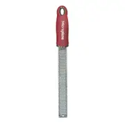 Microplane Premium Lemon/Lime Zester/Grater Stainless Steel Pomegranate Red