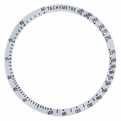 BEZEL INSERT FOR TAG HEUER SPEEDMASTER PILOT TACHYMETRE 230.006, 3523.80 SILVER