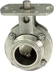 Fit Tube O.D 19/25/32/38/45/51mm Tri Clamp 1.5" 2" 304 Stainless Steel Ferrule Butterfly Valve No Actuator(38x50.5mm)
