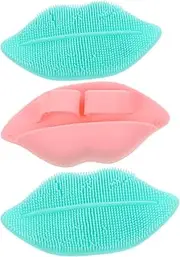 Happyyami Silicone Face Cleansing Brush Set 2 Pack Face Scrubber Brush Soft Bristles for Gentle Facial Exfoliation Random