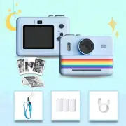 Children'S Camera Instant Print Toys, Polaroid Small Camera, with USB Charging,