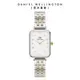 Daniel Wellington DW 手錶 Quadro Lumine 20X26 星辰珠寶式雙色錶鏈-白錶盤 DW00100625