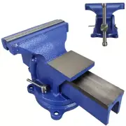 Small Steel Vise 8 " Vise Clamping Tool 360° Base Rotating with Anvil Block