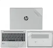 Jarttarn Laptop Decal Cover Compatible with 14 inch HP ProBook 440 G11 2024 Zhan 66 Notebook, Anti-Scratch Sticker Three Sided Notebook Film Laptop Film (Transparent Frosted)