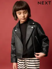 Black PU Biker Jacket (3-16yrs) (Q81927) | $68 - $90