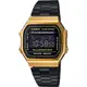 CASIO 卡西歐 Digital 經典電子錶-黑金/38.6mm A-168WEGB-1BDF