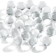 AMOR PRESENT 170PCS Glass Marbles Bulk, 2LB Clear Vase Fillers Round Marble Beads Decorative Glass Gem Pebbles for Decoration Collectibles Marble Games