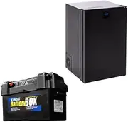 Kings Stayzcool 110L Upright Fridge Freezer |12V/24V | Reversible Door | Ute caravan boats camping picnic + Maxi Battery Box | Lithium