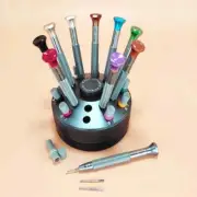 10Pcs Assortment Screwdriver Flat Blade 0.6-3.0mm Stand Tips Watchmaker Tools