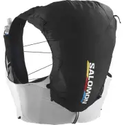 Salomon Adv Skin 12 Race Flag Unisex Hydration Vest - Black/White - XS