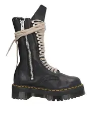 DR MARTENS x RICK OWENS Strobe 1918 quad sole calf leather boots US 7.5 NIB