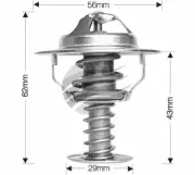 Dayco Thermostat for Mitsubishi Pajero iO 10/2001 - 9/2003 2.0L 4 cyl 16V SOHC M (for: Mitsubishi)