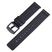 Smart Watch Black Buckle Leather Wrist Strap for Galaxy watch, Specification: 20mm (Black)