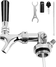 Mini Keg Dispenser - Beer Keg Tap for Portable Keg, Stainless Steel Beer Faucet for Beer Growler with Internal Threaded Caps, Mini Kegerator Accessories, Small Kegerator Parts with 15.7" Beer Hose