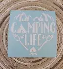 Camping Life Decal - White