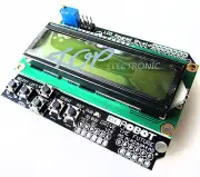 1602 LCD Board Keypad Shield Yellow Backlight For Arduino Duemilanove Robot M77