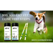 Pet Urine Testing Strips, 100 Urinalysis Parameter Tests for Dogs,Cats,Vets, Accurate Testing for V Photo Color
