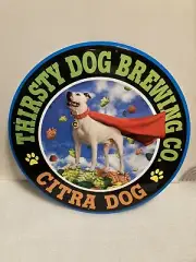 THIRSTY DOG BREWING CITRA DOG BEER BREWERY SIGN TIN TACKER BAR DECOR. NEW