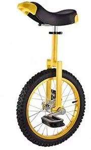 Non-Slip Pedals Wheel Unicycle,Comfortable and Adjustable Saddle Exercise Bike Bicycle,Aluminum Alloy Lock Wheel Trainer Unicycle,Suitable for Adult Acrobatics Props Black Durable TDF