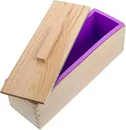 HOODANCOS Box Soap Mold Mold Packaging Handmade Soap Kits Kit Pour Base Boxes Liquid Clear Making Wooden Purple