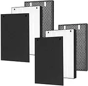 2 Set Air220 Air320 Filter Replacement for Bissell Air320 Air220 2609A Air Purifier, Include 2678 True HEPA Filter, 2677 Activated Carbon Filter, Pre-Filter, Compare Part 2677, 2678, 2804