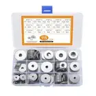 Complete 115pcs Stainless Steel Washer Assortment 15 Sizes for Applications