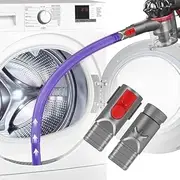 Crevice Tool for Dyson V15 V12 V11 V10 V8 V7 V6 Vacuum Cleaners, Flexible Tumbler Dryer Lint Vacuum Extension Hose Compatible,Flexible Nozzle Brush Accessory for Dyson (Purple)