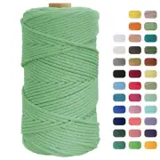 Macrame Cord 4mm 4mm Macrame Cord 219 Yards Natural Cotton Yarn Macrame Rope ...