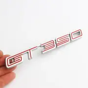 Side Fender Emblem Nameplate Badge for Ford Mustang Shelby GT350 Silver Red