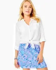 LILLY PULITZER JONAS SKORT, BOCA BLUE, SEA WHAT I SEA, NWT $88