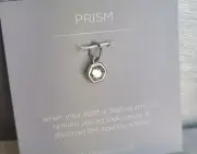 Necklace Pendant MARKED ORIGAMI OWL 925 STERLING SILVER Charm PRISM