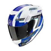 EXO-391 Captor White Blue Full Face Helmet