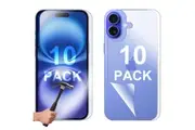 10 Set Tempered Glass Screen Protector for Apple iPhone 16 PLUS Front and Back Film Guard Bulk
