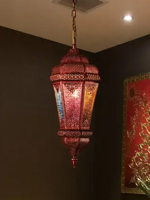 異麗東南亞鐵藝吊燈咖啡廳復古懷舊燈具工業風餐廳酒店茶室燈飾