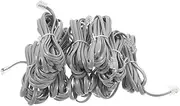 Angoily 10pcs Pc Wire Telephone Cord Extension Cable Coiled Wire for Office Hotel and Fax Machines Easy to Install Phone Accessories