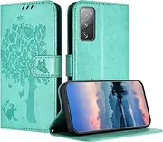 JayModCase Case for Samsung Galaxy S20 FE 5G / S20 Fan Edition, Leather Flip Case Protective Case with Card Slot, Stand Function, Magnetic Closure, Mobile Phone Case Compatible with S20 Lite - Light