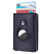 Men Credit Card Holder with AirTag Slot Pop-up Wallet RFID Wallet