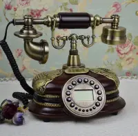 在飛比找Yahoo!奇摩拍賣優惠-INPHIC-歐式電話機 復古電話機 仿舊電話機 美式古典電