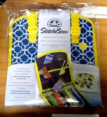 NIP STITCH BOW MINI NEEDLEWORK TRAVEL BAG +BONUS